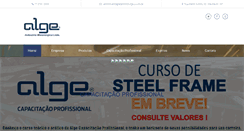 Desktop Screenshot of algemetalurgica.com.br